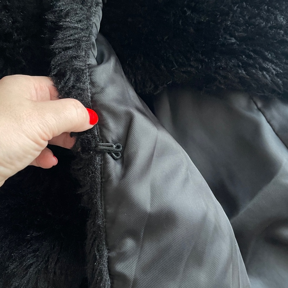 Talbots Black Faux Fur Jacket - Picture 8 of 8